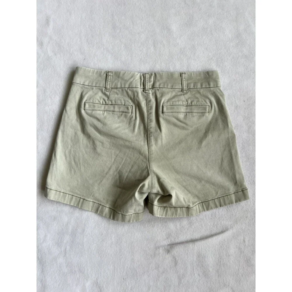 J. Crew Reimagined Women's Ivory Stretch Chino Summer Shorts Size 4 H5807